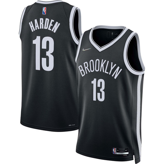 Men's James Harden Black Brooklyn Nets 2021/22 Diamond Swingman Jersey - Icon Edition
