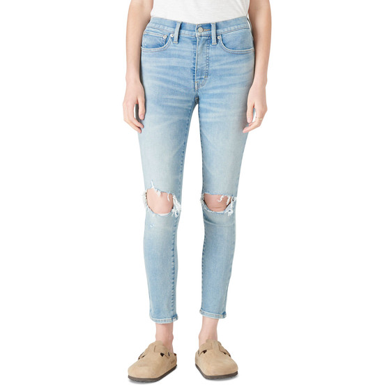 Bridgette Destructed High-Rise Skinny Jeans