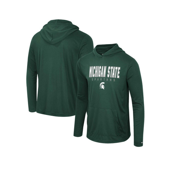 Men's Green Michigan State Spartans Team Color Rival Hoodie Long Sleeve T-shirt