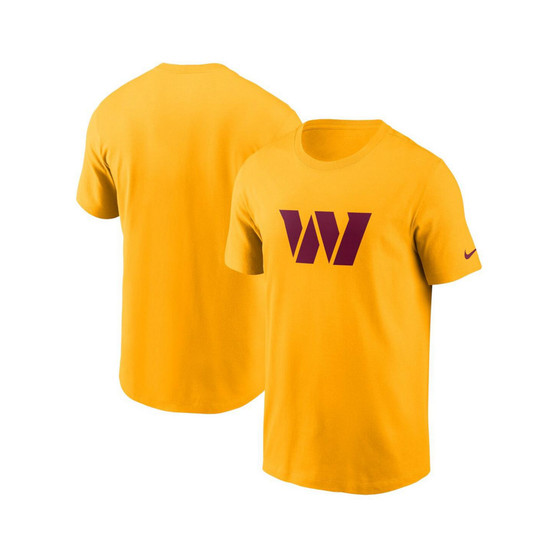 Men's Gold Washington Commanders Primary Logo T-shirt