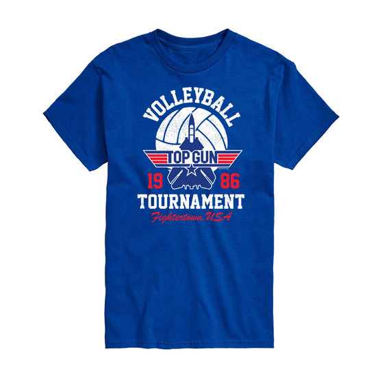 Men's Top Gun Volleyball Tournament Printed T-shirt