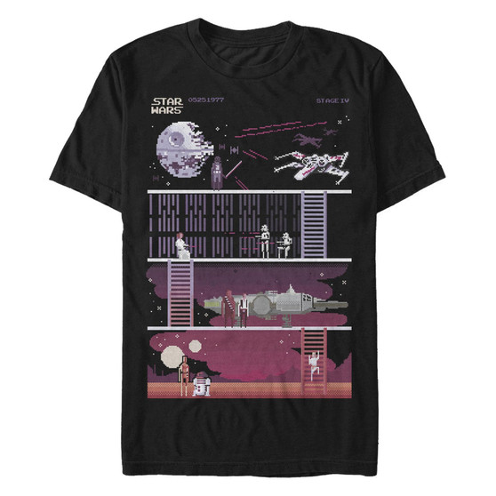 Men's A New Hope 8 Bit Short Sleeve Crew T-shirt