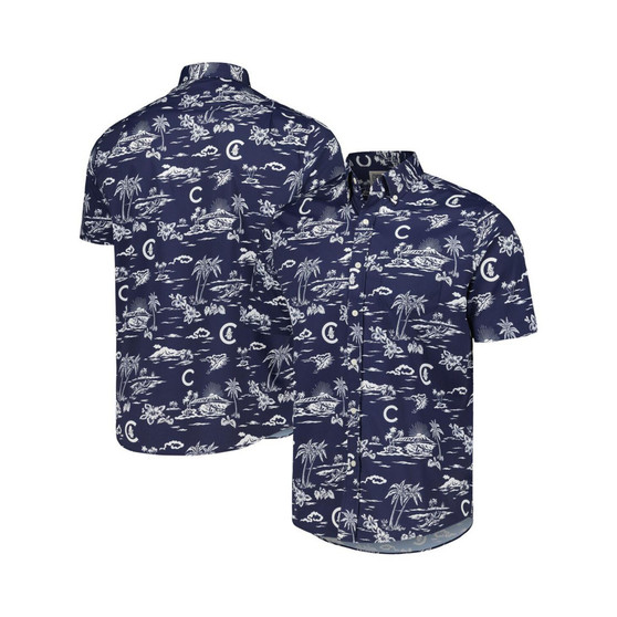 Men's Navy Chicago Cubs Kekai Button-Down Shirt