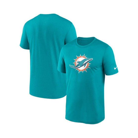 Men's Aqua Miami Dolphins Legend Logo Performance T-shirt