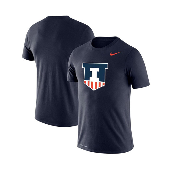 Men's Navy Illinois Fighting Illini School Logo Legend Performance T-shirt