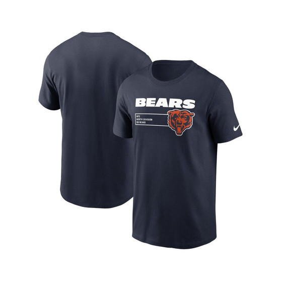 Men's Navy Chicago Bears Division Essential T-shirt