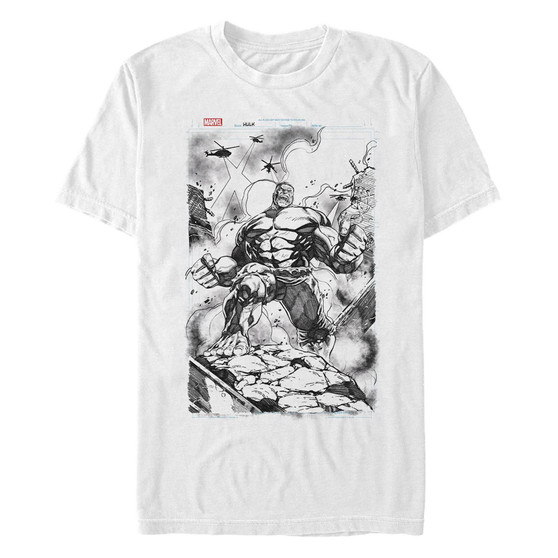 Men's Hulk Sketch Short Sleeve Crew T-shirt