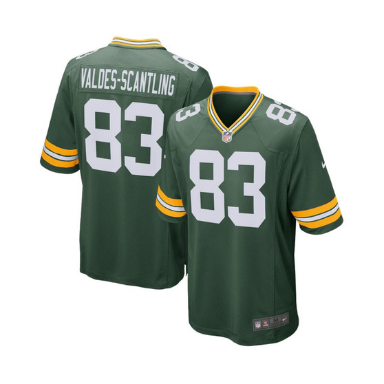 Men's Marquez Valdes-Scantling Green Green Bay Packers Game Player Jersey