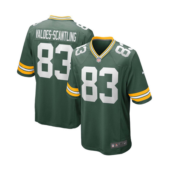 Men's Marquez Valdes-Scantling Green Green Bay Packers Game Team Jersey