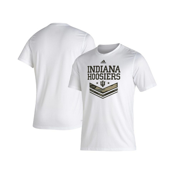 Men's White Indiana Hoosiers Salute To Service Creator T-shirt