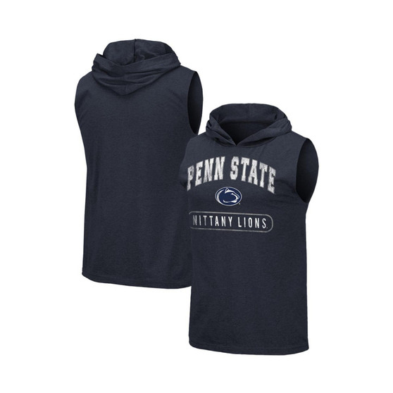 Men's Navy Penn State Nittany Lions Varsity Hoodie Tank Top