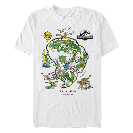 Jurassic World Men's Isla Nublar Cloud Island Short Sleeve T-Shirt