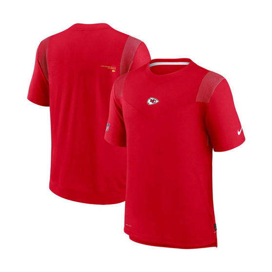 Men's Red Kansas City Chiefs Sideline Player UV Performance T-shirt