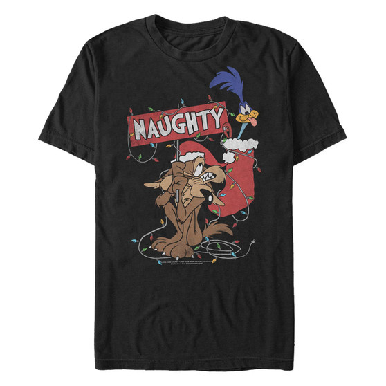 Men's Looney Tunes Christmas Stocking Short Sleeve T-shirt