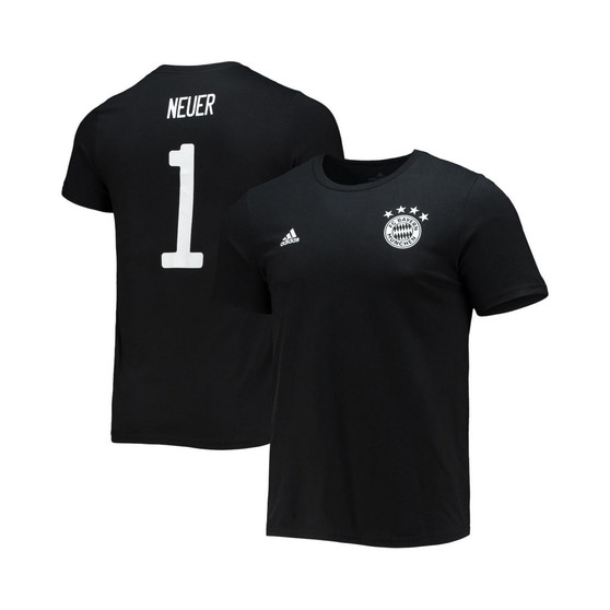 Men's Manuel Neuer Black Bayern Munich Amplifier Name and Number T-shirt