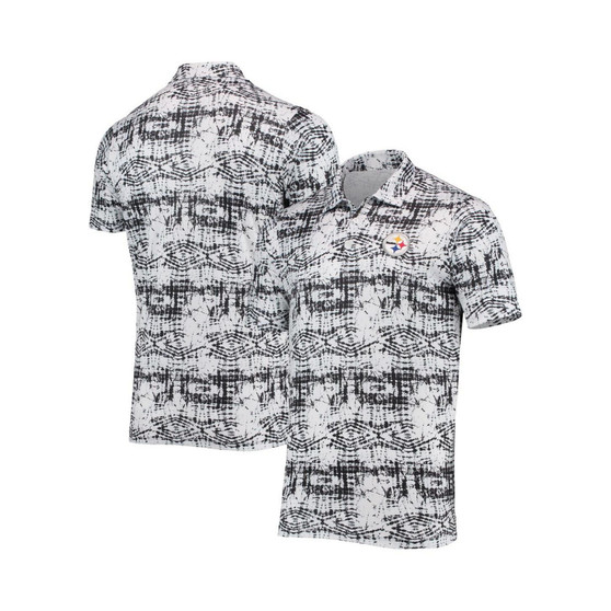 Men's Black Pittsburgh Steelers Vivid Polo Shirt