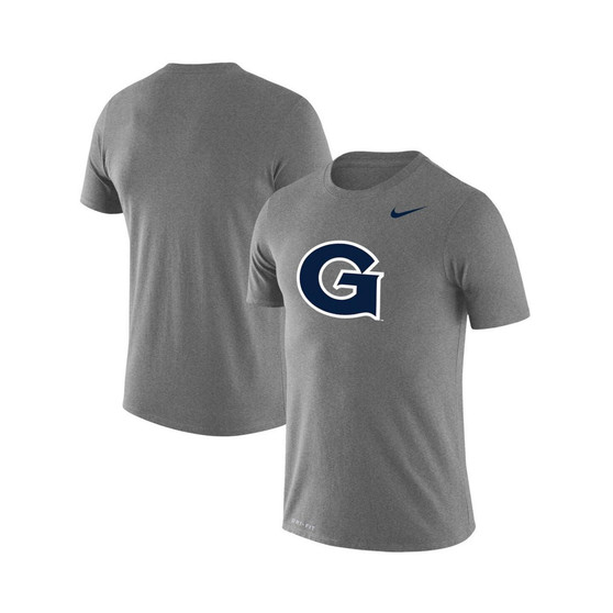 Men's Heathered Gray Georgetown Hoyas School Logo Legend Performance T-shirt