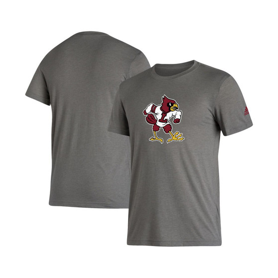 Men's Gray Louisville Cardinals Basics Heritage Tri-Blend T-shirt