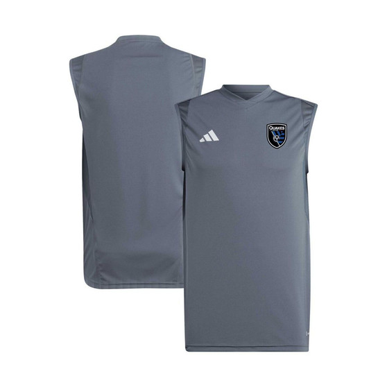 Men's Gray San Jose Earthquakes 2023 On-Field Sleeveless Training Jersey