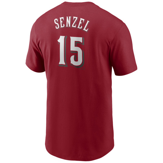 Men's Nick Senzel Cincinnati Reds Name and Number Player T-Shirt