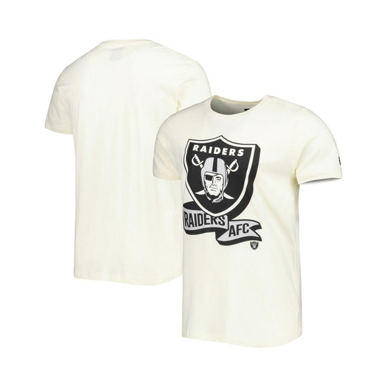 Men's Cream Las Vegas Raiders Sideline Chrome T-shirt