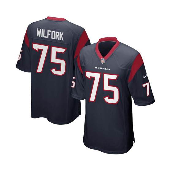 Men's Vince Wilfork Navy Blue Houston Texans Game Jersey