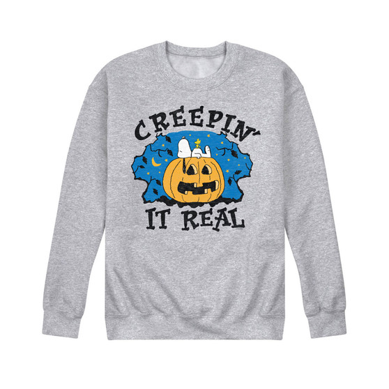 Men's Peanuts Creeping It Real Fleece T-shirt