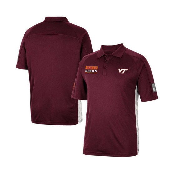 Men's Maroon Virginia Tech Hokies OHT Military-Inspired Appreciation Snow Camo Polo Shirt
