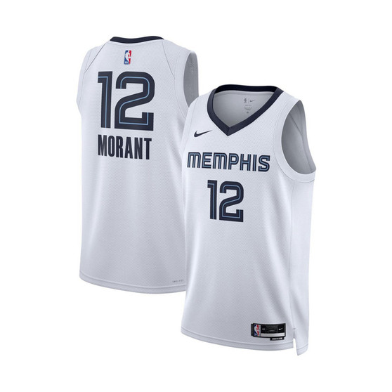 Men's and Women's Ja Morant White Memphis Grizzlies 2022/23 Swingman Jersey - Association Edition