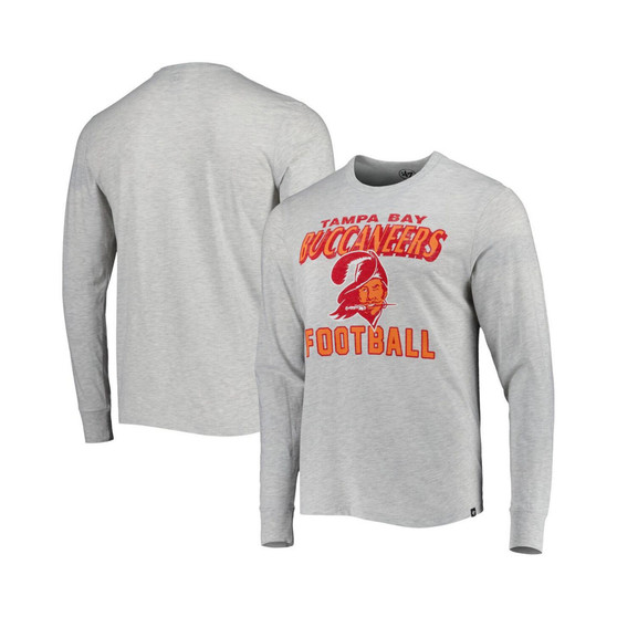 Men's Heathered Gray Tampa Bay Buccaneers Dozer Franklin Long Sleeve T-shirt