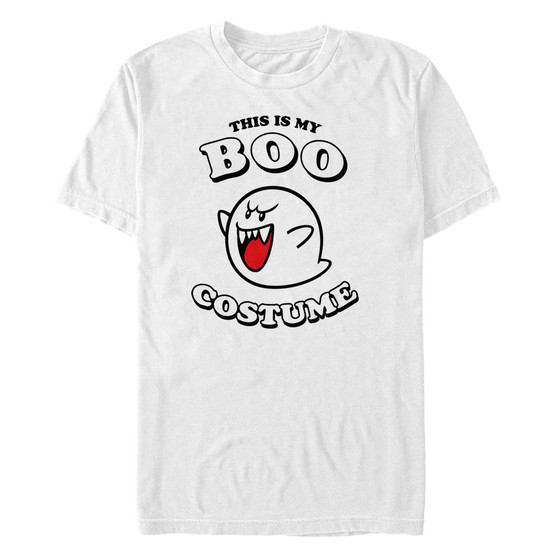 Nintendo Men's Super Mario Boo Halloween Costume Short Sleeve T-Shirt
