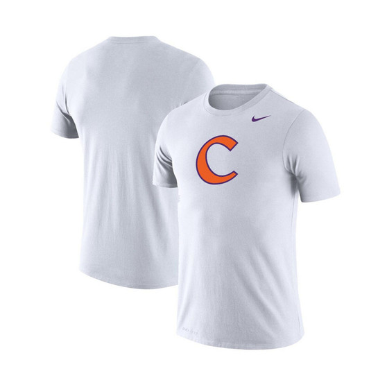 Men's White Clemson Tigers School Logo Legend Performance T-shirt