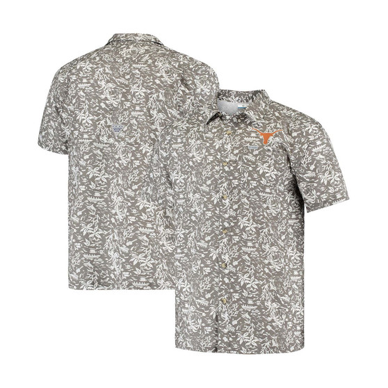 Men's Gray Texas Longhorns Super Slack Tide Button-Up Shirt