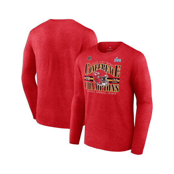 Men's Branded Red Kansas City Chiefs 2022 AFC Champions Banner Worthy Long Sleeve T-shirt