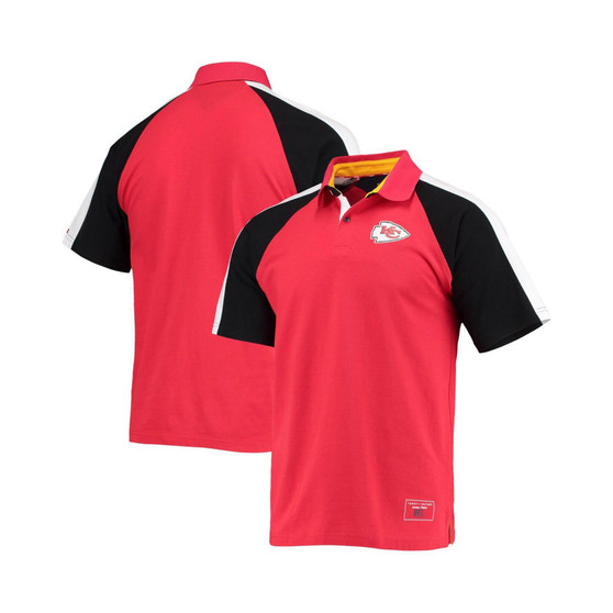 Men's Red, White Kansas City Chiefs Holden Raglan Polo Shirt