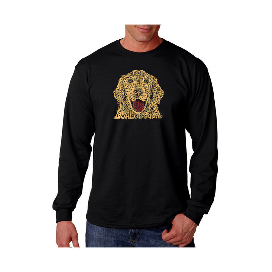 Men's Word Art Long Sleeve T-Shirt - Dog