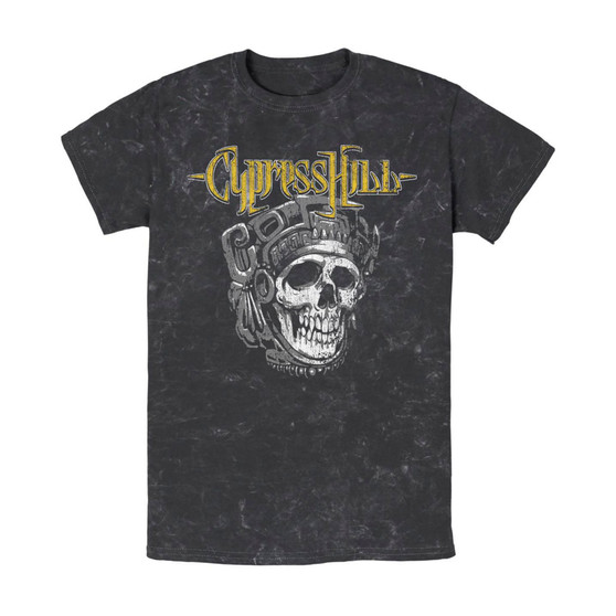 Men's Cypress Hill Aztec Skull Short Sleeve T-shirt