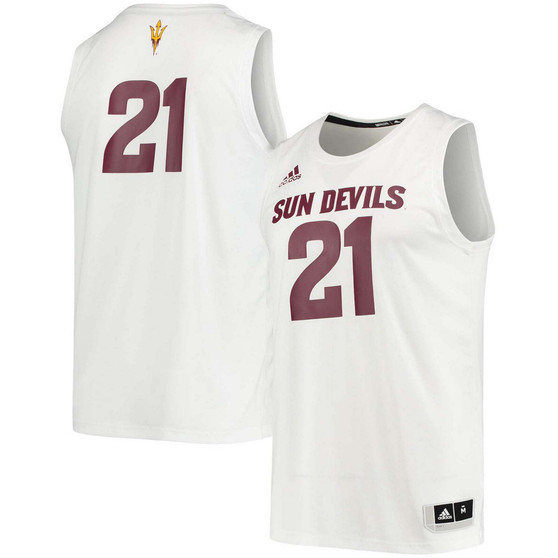 Men's #21 White Arizona State Sun Devils Swingman Jersey