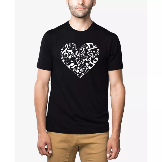 Men's Premium Blend Word Art Heart Notes T-shirt