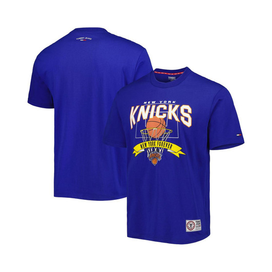 Men's Blue New York Knicks Tim Backboard T-shirt