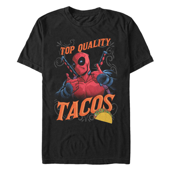 Marvel Men's Deadpool The Best Quality Tacos Short Sleeve T-Shirt