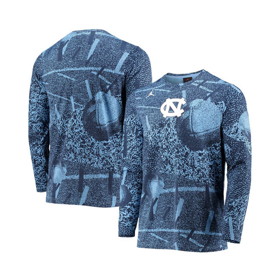 Men's Light Blue North Carolina Tar Heels Practice Performance Long Sleeve T-shirt