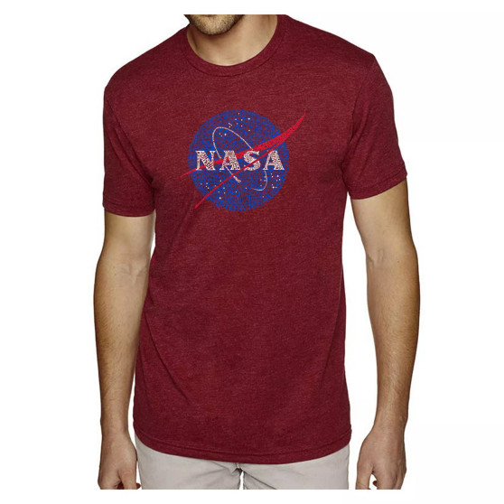 Mens Premium Blend Word Art T-Shirt - Nasa Meatball Logo
