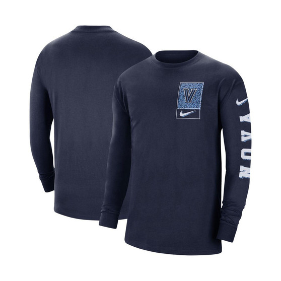 Men's Navy Villanova Wildcats Seasonal Max90 2-Hit Long Sleeve T-shirt