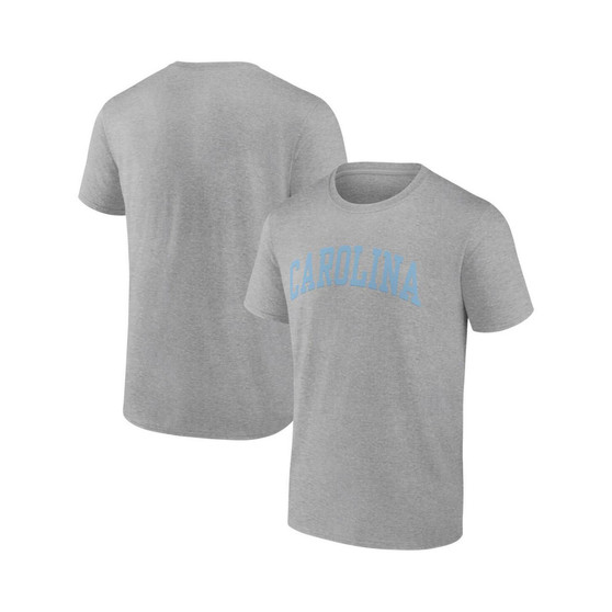 Men's Branded Heather Gray North Carolina Tar Heels Basic Arch T-shirt