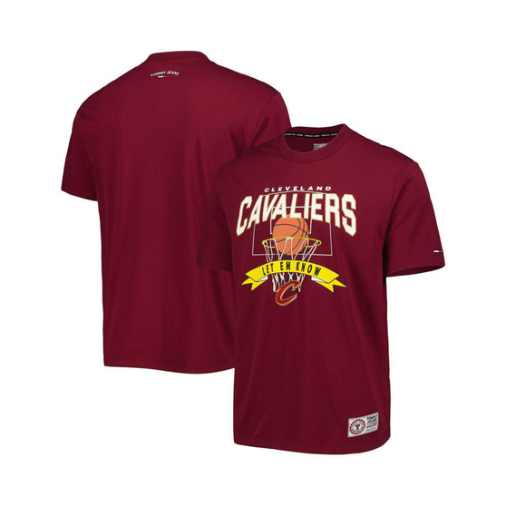 Men's Wine Cleveland Cavaliers Tim Backboard T-shirt
