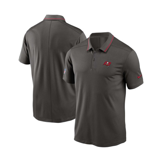 Men's Pewter Tampa Bay Buccaneers Sideline Victory Performance Polo Shirt