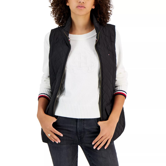 Women's Quilted Zip Front Vest