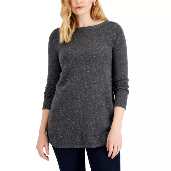Women's Ballet-Neck Tunic Sweater, Created for Macy's