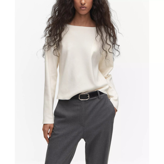 Women's Fine-Knit Boat-Neck Sweater